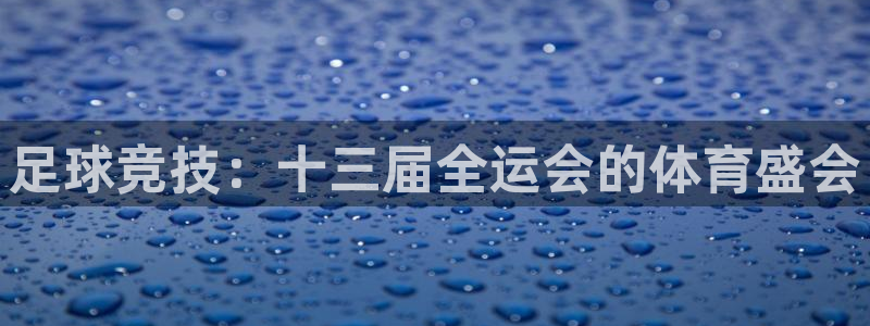 足球竞技：十三届全运会的体育盛会